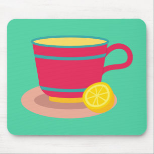 お茶好きのレモンティー マウスパッド