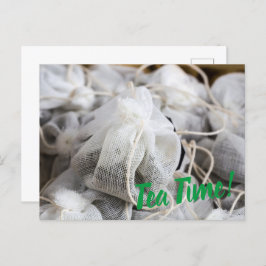 お茶好きの時間バッグ シーズンポストカード