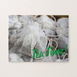 お茶好きの時間バッグ ジグソーパズル