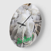 お茶好きバッグ ラージ壁時計 (傾斜)