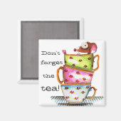 お茶忘れを飲むな マグネット (正面/裏面)