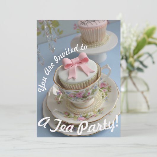 お茶招待されパーティの招待状 シーズンカード (スタンド正面)