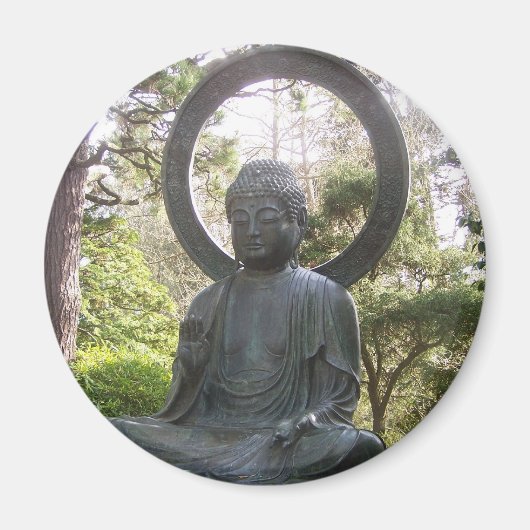 お茶日本の園の仏 マグネット (正面)