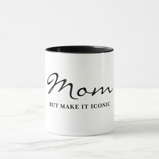 お茶目でクールなママのコーヒーマグカップ マグカップ (中央)