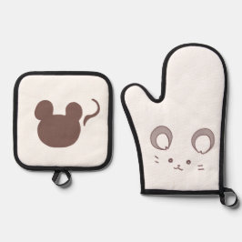 お茶目なねずみ 鍋つかみ&鍋敷きセット