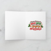 お茶目なジンジャー・クリスマス カード (内部)