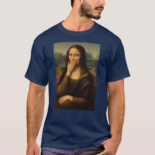 お茶目なモナリザ Tシャツ (正面)