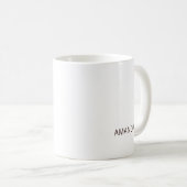 お茶目な祖母様の名前入り コーヒーマグカップ (正面右)