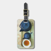 お茶素朴のセット写真旅行 ラゲッジタグ (正面縦)