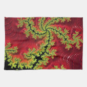 お茶走のタオルを通る川 キッチンタオル (横)