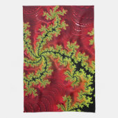 お茶走のタオルを通る川 キッチンタオル (縦)