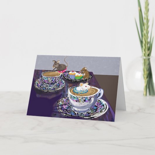 お茶飲みませんか？ カード (正面)