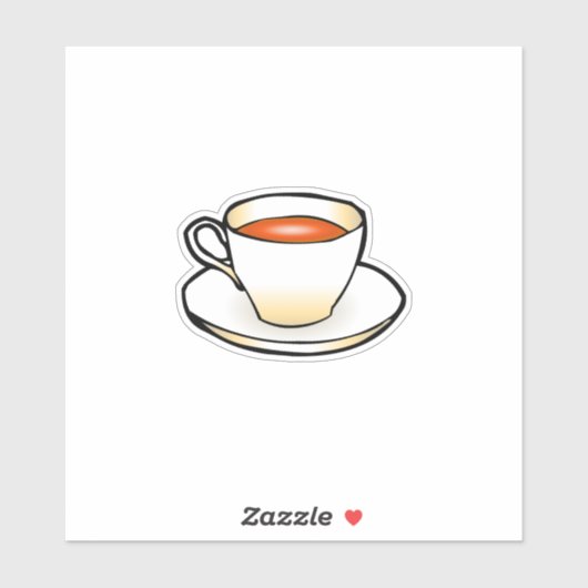 お茶1杯 シール (シート)