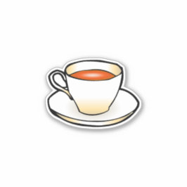 お茶1杯 シール
