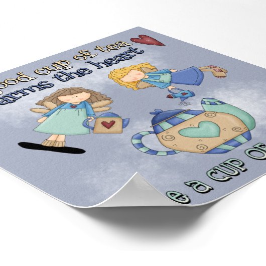 お茶1杯 ポスター (角)