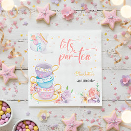 お茶、お茶の誕生日 スタンダードランチョンナプキン