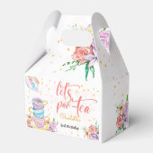 お茶、お茶の誕生日 フェイバーボックス (裏面サイド)