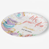 お茶、お茶の誕生日 ペーパープレート (アングル)