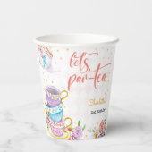 お茶、お茶の誕生日 紙コップ (裏面)