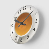 お茶 ラウンド壁時計 (傾斜)