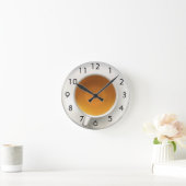 お茶 ラウンド壁時計 (ホーム)