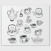 お茶 ラッピングペーパー (フラット)