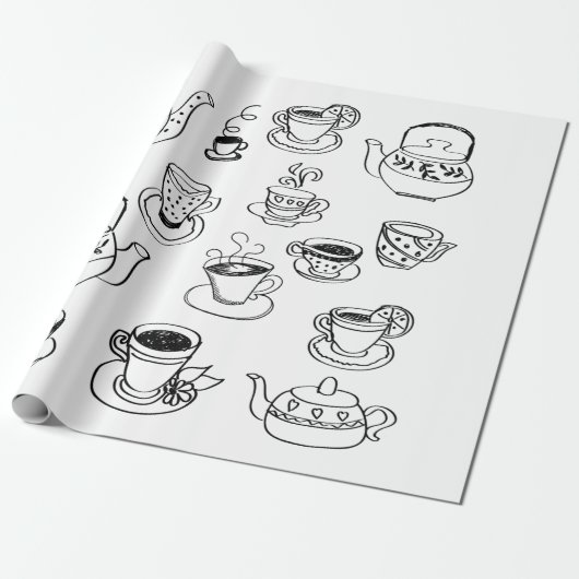 お茶 ラッピングペーパー (アンロールド)