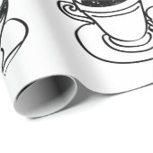 お茶 ラッピングペーパー (ロールコーナー)