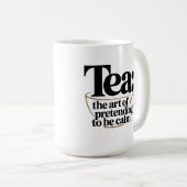 お茶:冷静さを装う術 コーヒーマグカップ (正面右)