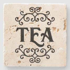 お茶（巻物付き） -石吹き ストーンコースター