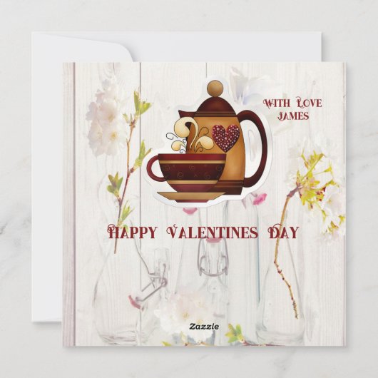 お茶for二夫妻ラブ引用文素朴国 シーズンカード (裏面)