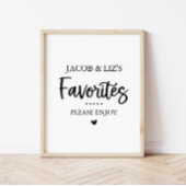 お菓子お気に入りのやお菓子の表看板 ポスター