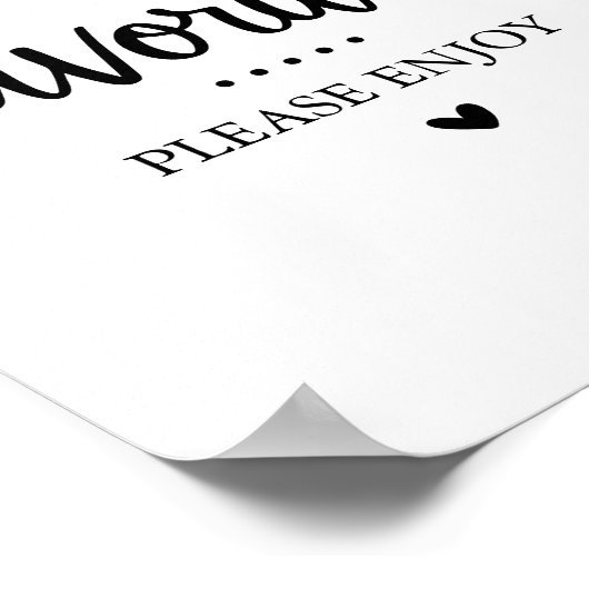 お菓子お気に入りのやお菓子の表看板 ポスター (角)