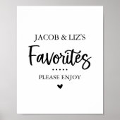 お菓子お気に入りのやお菓子の表看板 ポスター (正面)