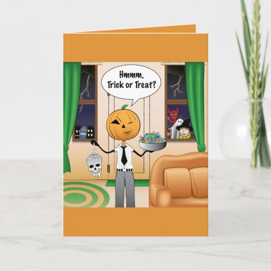 お菓子かぼちゃパパ シーズンカード (正面)