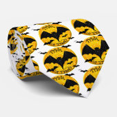 お菓子かイタズラか？怖いコウモリたち ネクタイ (ロール)