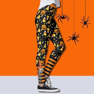 お菓子が多すぎる！ハロウィン過去糖過負荷 レギンス
