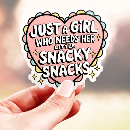 お菓子が大好きな女の子 シール