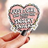 お菓子が大好きな女の子 シール