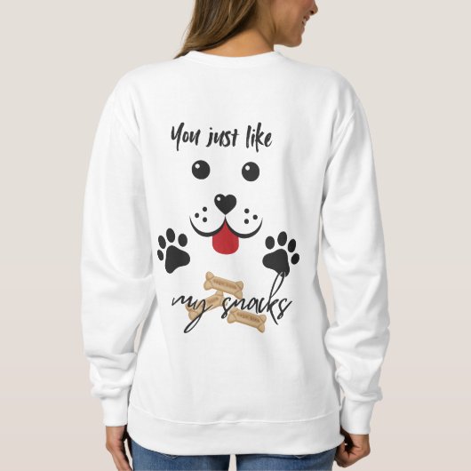 お菓子が好き スウェットシャツ (裏面)