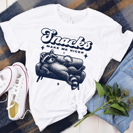 お菓子が私を優しくする 面白いレッキューン動物タコス Tシャツ