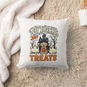 お菓子だけください ハロウィン 犬 幽霊 Tシャツ_1 クッション (ブランケット)