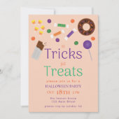 お菓子だけのハロウィンパーティー 招待状 (正面)