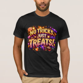 お菓子だけ!ハロウィンのポップスターアート Tシャツ