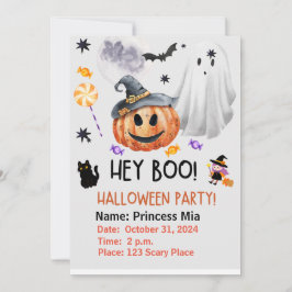 お菓子とイタズラのハロウィンパーティー 招待状