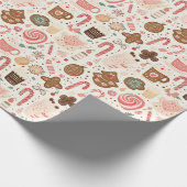 お菓子とクリスマススイーツ ラッピングペーパー (角)