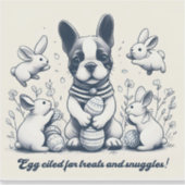 お菓子とスナグルズの卵を引き合いに出す！ シール (正面)