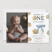 お菓子とミルクのファーストバースデー 招待状 (正面)