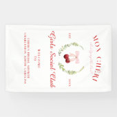 お菓子に添える華　|　ブライダルシャワーのご案内 横断幕 (横)