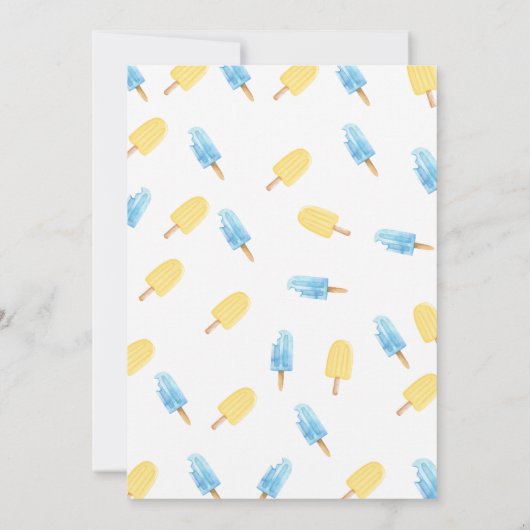 お菓子のスプーン1杯のテーマの誕生日パーティーの招待状 招待状 (裏面)